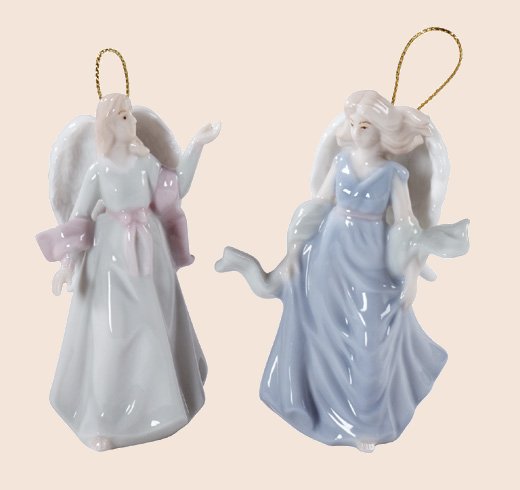Porcelain Angel Ornaments